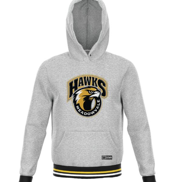Meadowvale Hawks Cuff Colored Hoodie - Youth Thumbnail