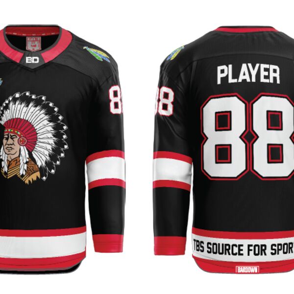 Red Deer Minor U13 AAA Hybrid Jerseys Black - Youth Thumbnail