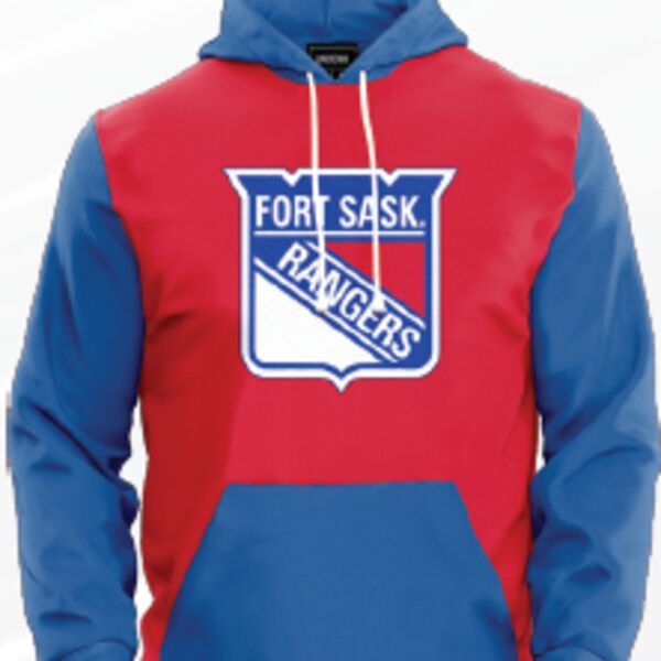 Fort Saskatchewan Rangers Art Attack Hoodie Red  -Youth Thumbnail