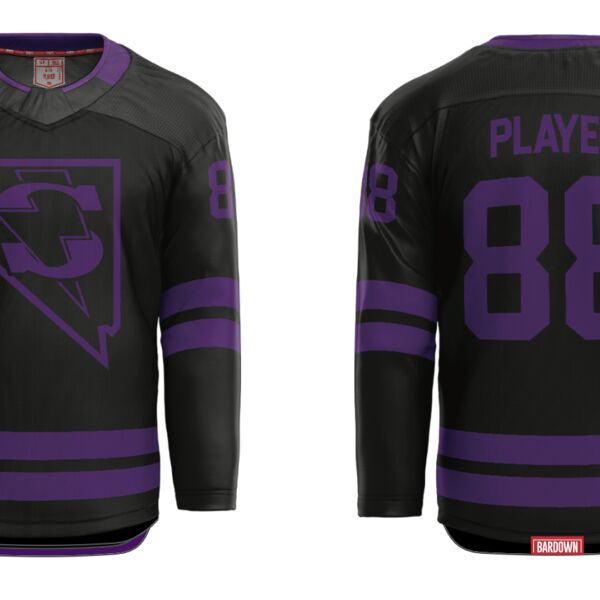Las Vegas Storm Cut & Sew Hockey Jersey - Youth Thumbnail