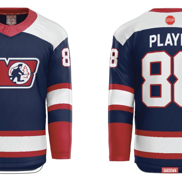 North Bay Trappers AAA Cut & Sew Hockey Jersey Thumbnail