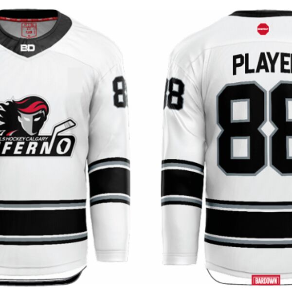 Jr. Inferno-GHC-Sublimated Hockey Jersey with Scoop - A5-White - Adult Thumbnail