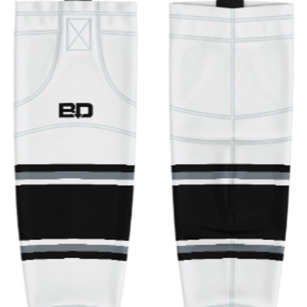 Jr. Inferno-GHC-Sublimated Hockey Socks - A5-White - Youth Thumbnail