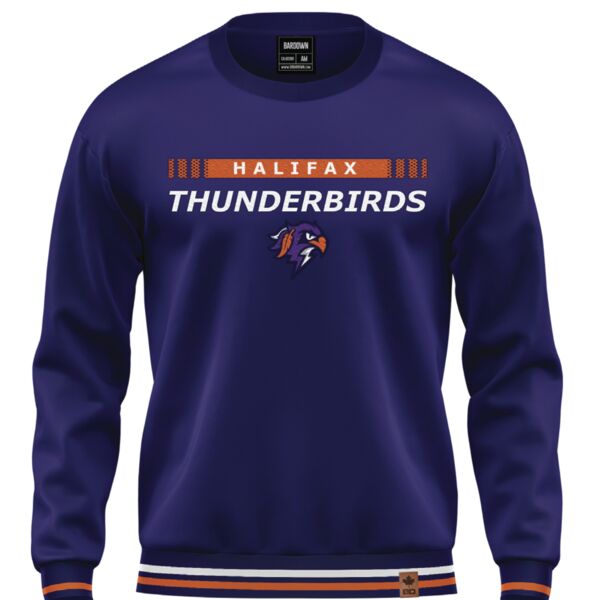 Halifax Thunderbirds Ribbon Show Cuff Colored Crewneck - Youth  Thumbnail