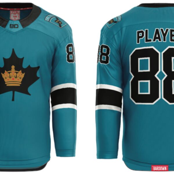 Brantford Barons NAPHL Cut & Sew Hockey Jersey Youth (U14 & U16) Thumbnail