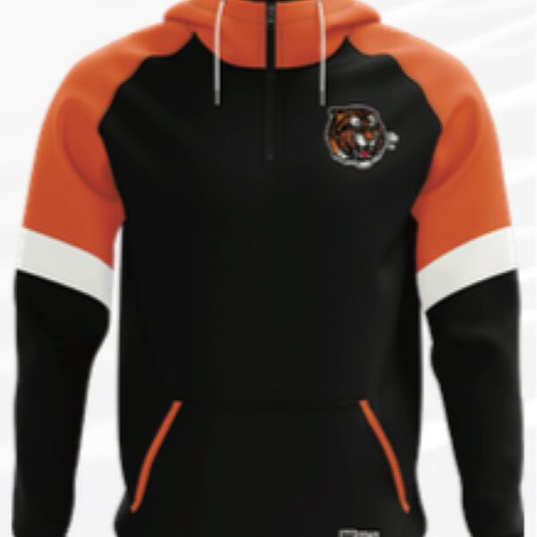 Medicine Hat Tigers Colour Block 1/4 Zip Raglan Hoodie Youth Thumbnail