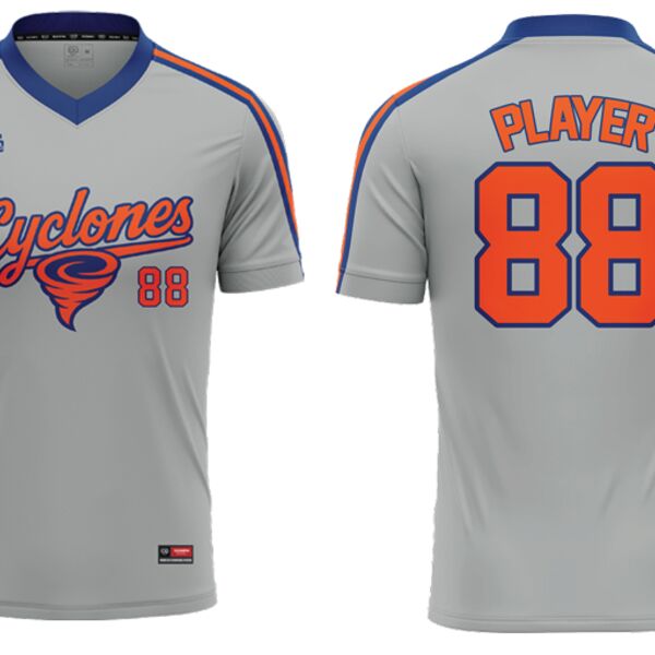 Toronto Cyclones V-Neck Baseball Jersey - Youth Thumbnail