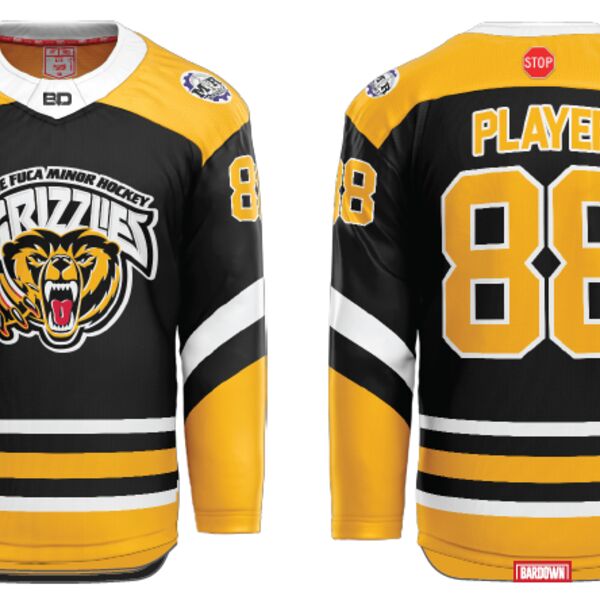 JDF Grizzlies U6 Sublimated Hockey Jersey - Youth Thumbnail