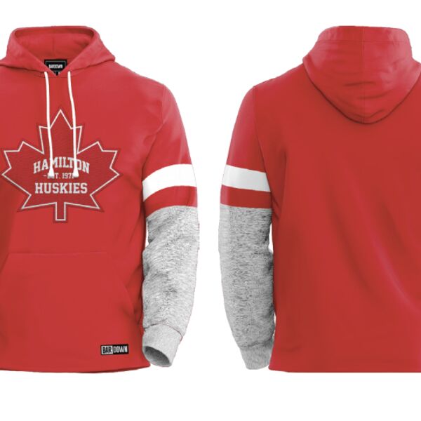 Hamilton Huskies Striper Streetwear Hoodie - Youth Thumbnail