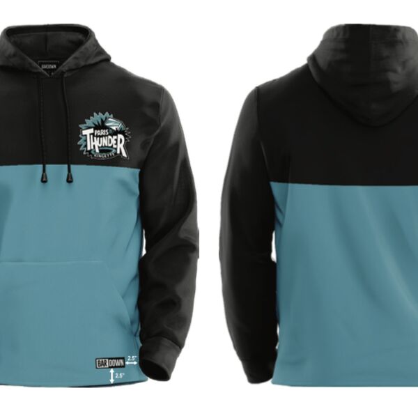 Paris Thunder Ringette Splash Streetwear Hoodie Thumbnail