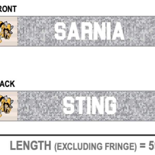 Sarnia Sting Snow Pepper Scarf Thumbnail
